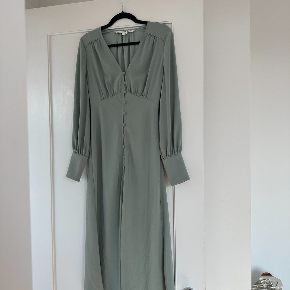 Veronica Beard Sage Green Maxi Dress
